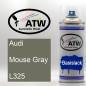 Preview: Audi, Mouse Gray, L325: 400ml Sprühdose, von ATW Autoteile West.